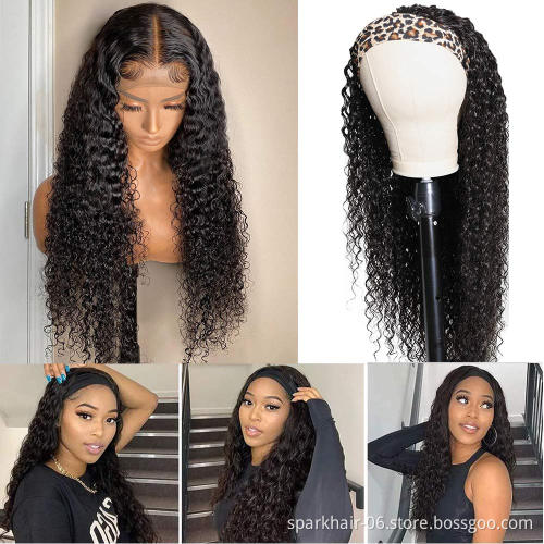 Wholesale Headband Wig Human Hair For Black Women,Headband Kinky Human Hair Wig,Remy Human Hair Headband Wig